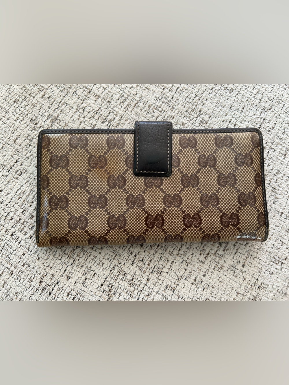 Authentic Gucci Brown GG Canvas Continental Wallet - Picture 3 of 13
